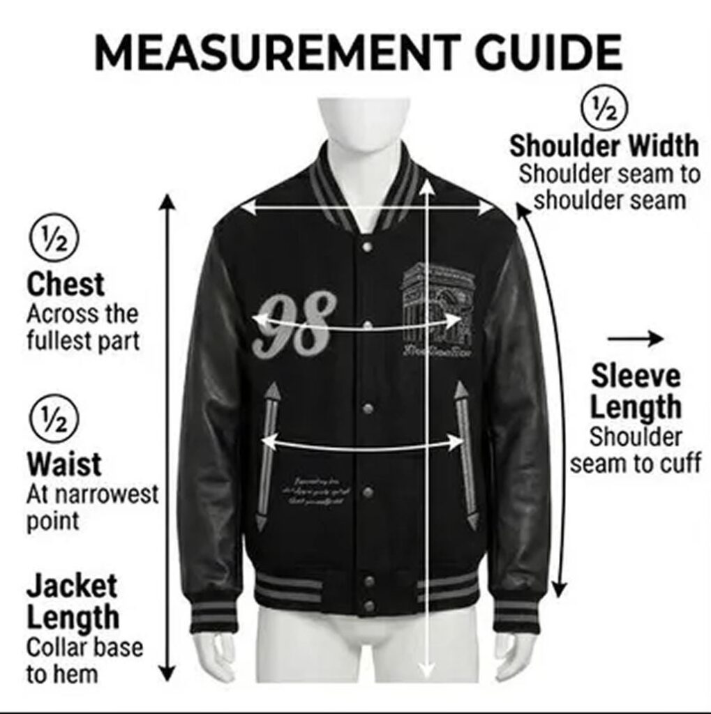 Varsity Bomber Jacket Men | Wool Leather Chenille Patch Streetwear