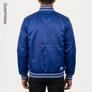 LA Dodgers Satin Varsity Jacket Vintage 90s Blue Bomber MLB Letterman Unisex Streetwear Gift