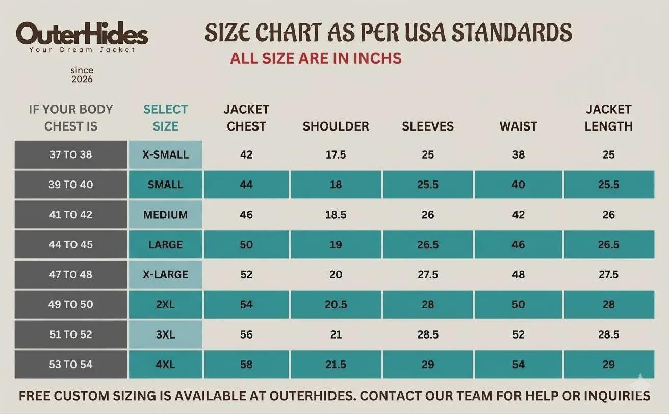 Size guide chart
