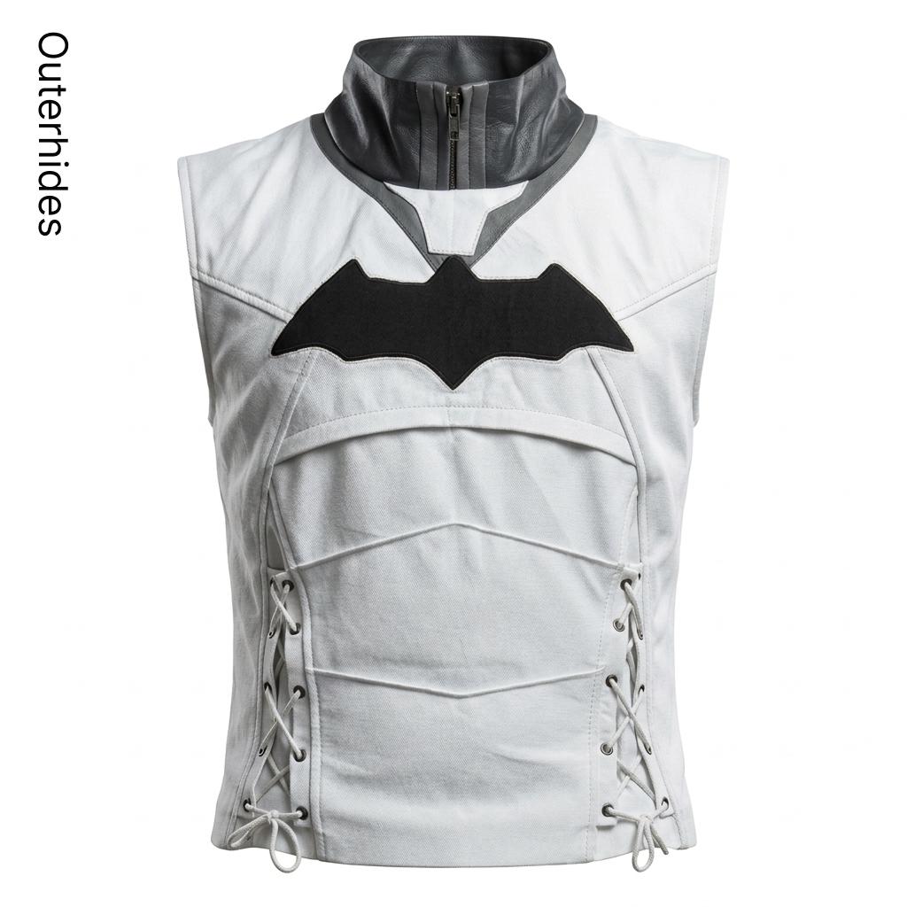 Red Hood 2-Piece Leather Jacket Set | Jason Todd Cosplay Outfit, Arkham Knight Costume