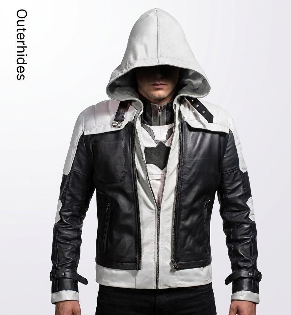 Red Hood 2-Piece Leather Jacket Set | Jason Todd Cosplay Outfit, Arkham Knight Costume